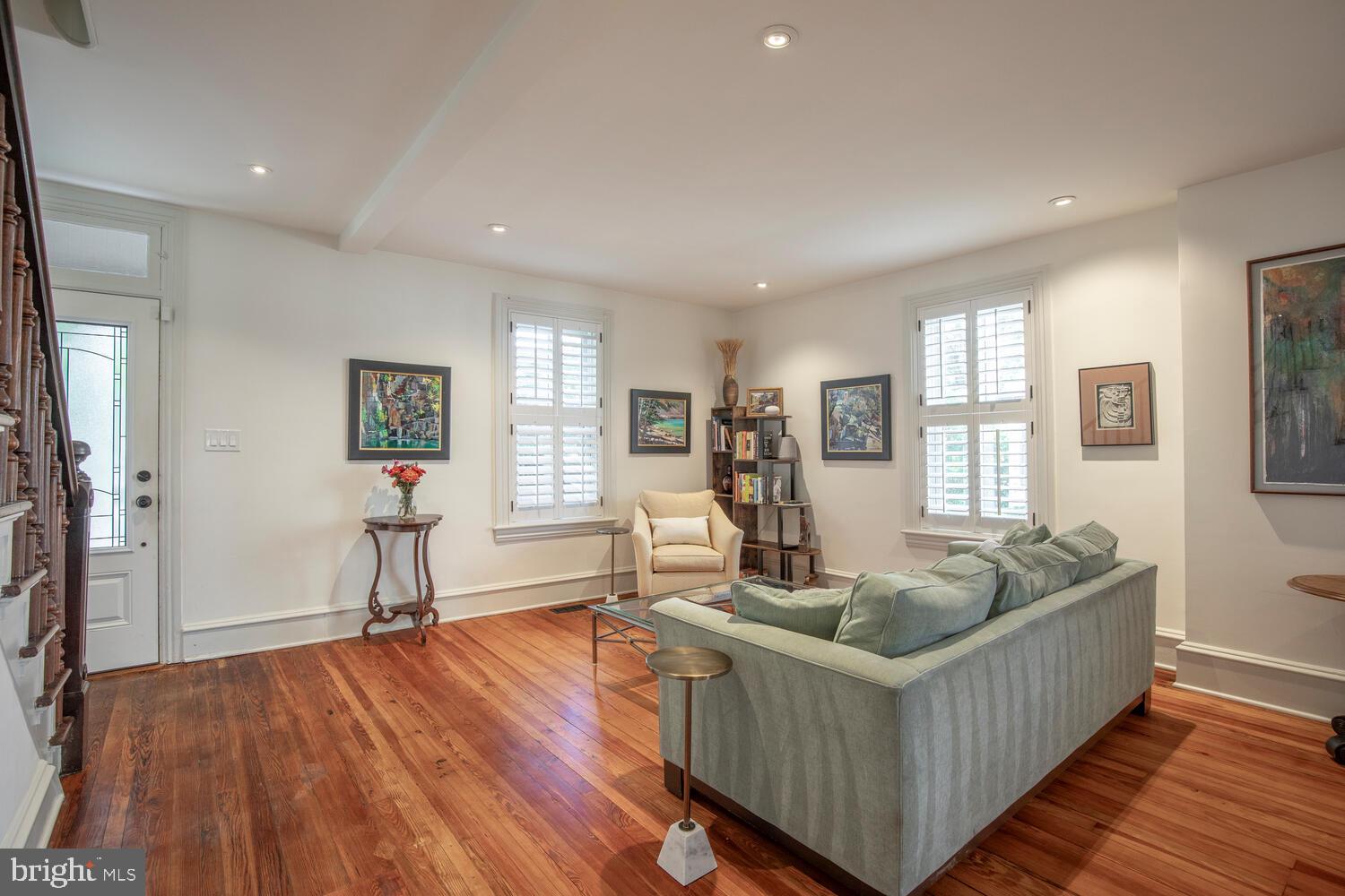 121 Cottage Street Doylestown, PA 18901 - Photo 5 of 46 a living room with furniture and a wooden floor