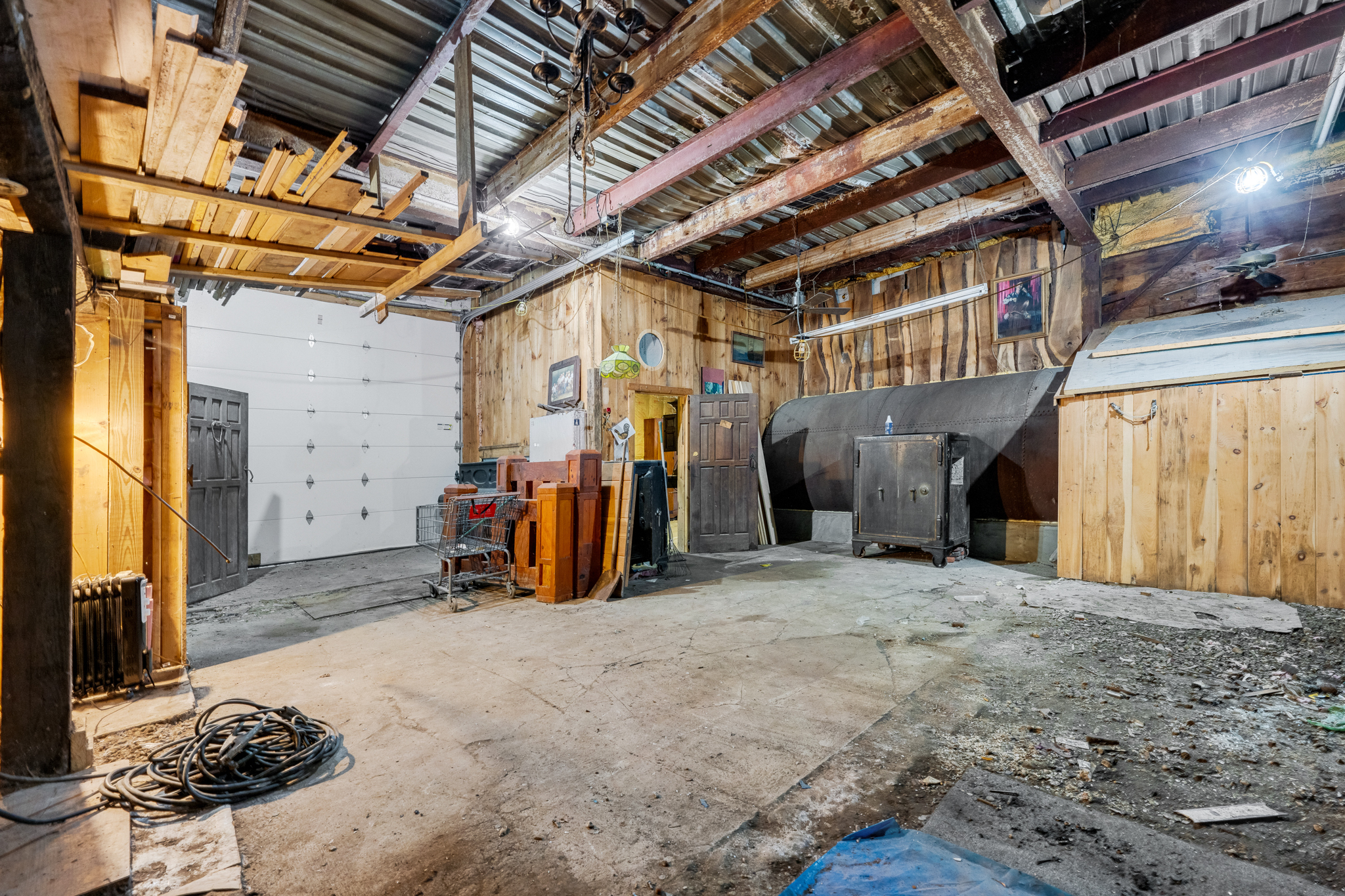700 Bantam Road Litchfield, CT 06750 - Photo 11 of 40 a view of a garage with wooden floor