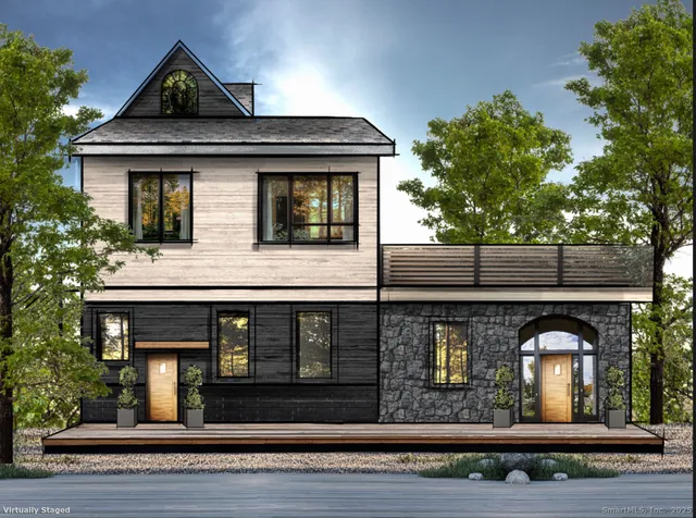 a front view of a house