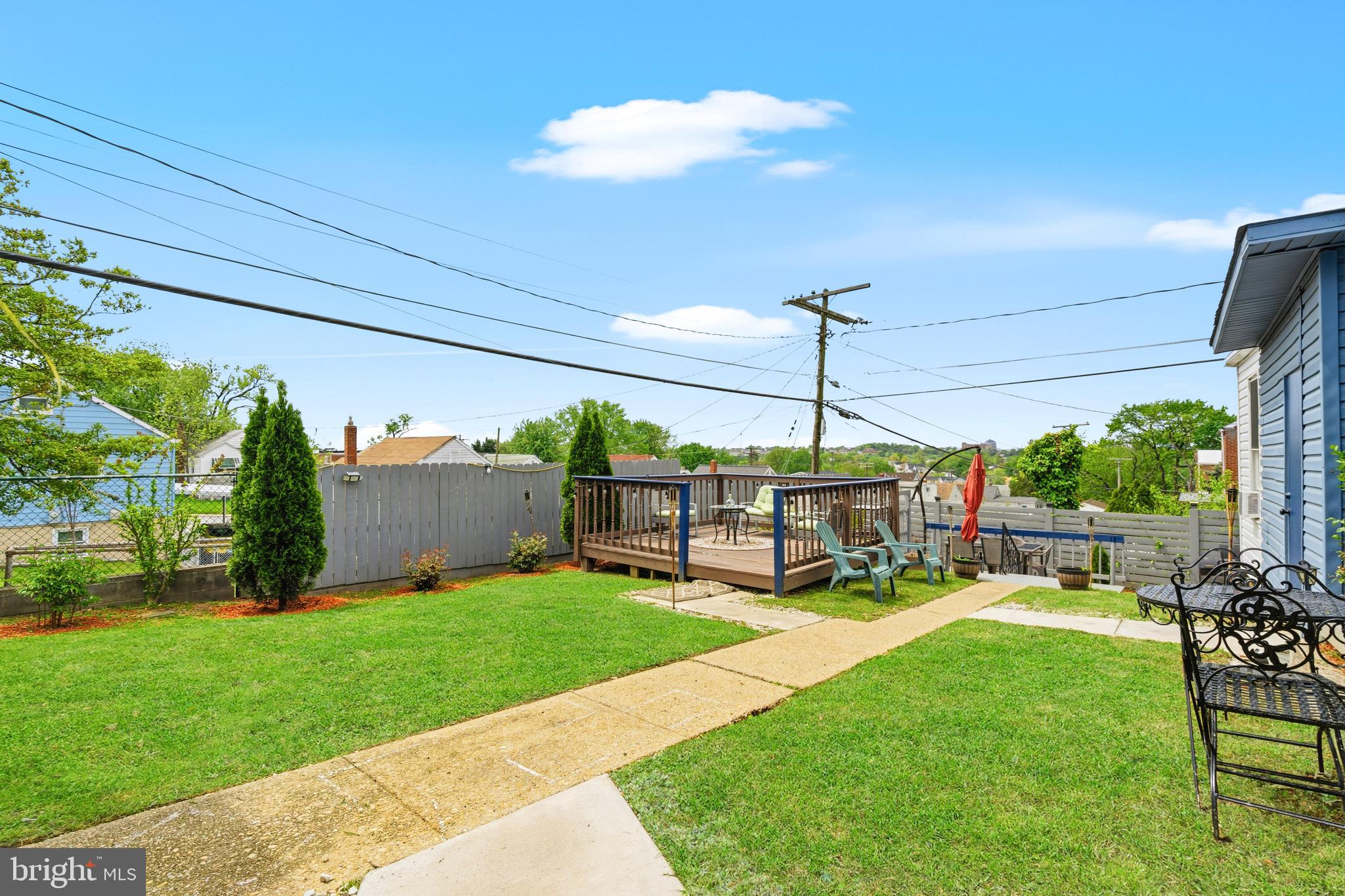 552 48th Street Baltimore, MD 21224 - Photo 26 of 29 a view of a backyard with sitting area