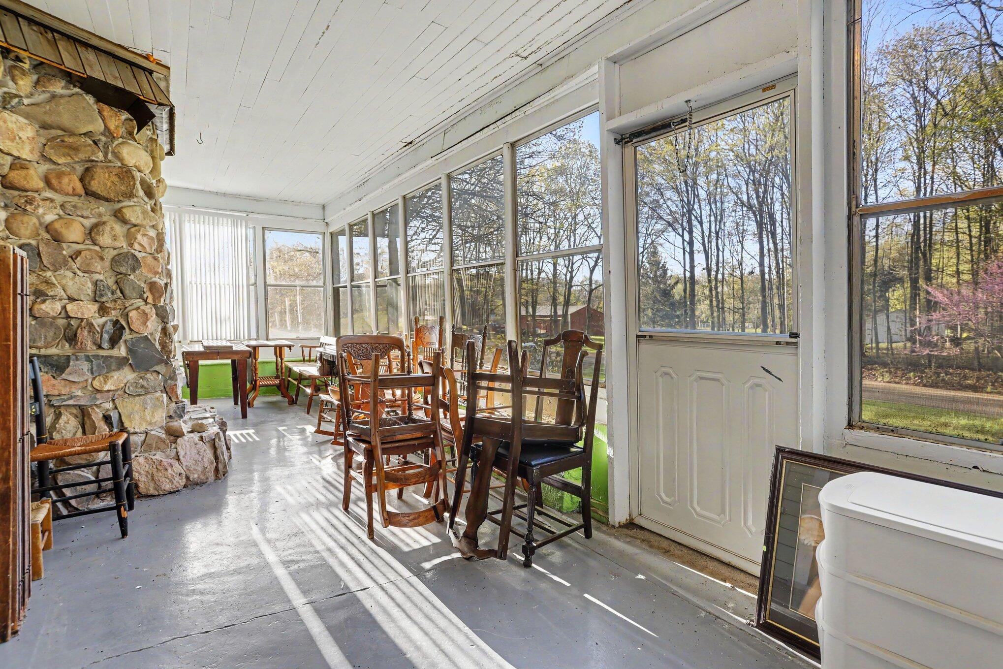 4360 Waldorf Road Delton, MI 49046 - Photo 2 of 34 Screened-In Front Porch