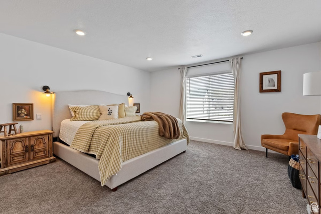 1323 South Raintree Lane Santaquin, UT 84655 - Photo 10 of 23 Bedroom with carpet floors and recessed lighting