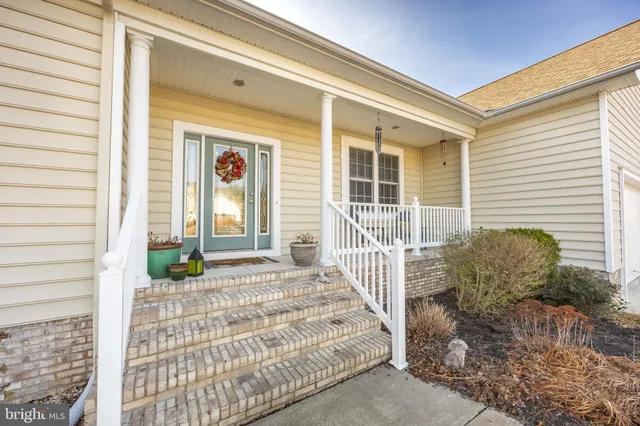 a front view of a house with a window