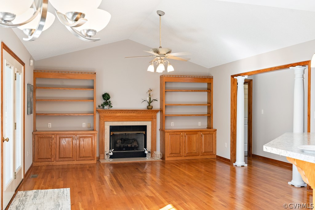 19160 Halifax Road Carson, VA 23830 - Photo 13 of 30 a living room with fireplace and wooden floor