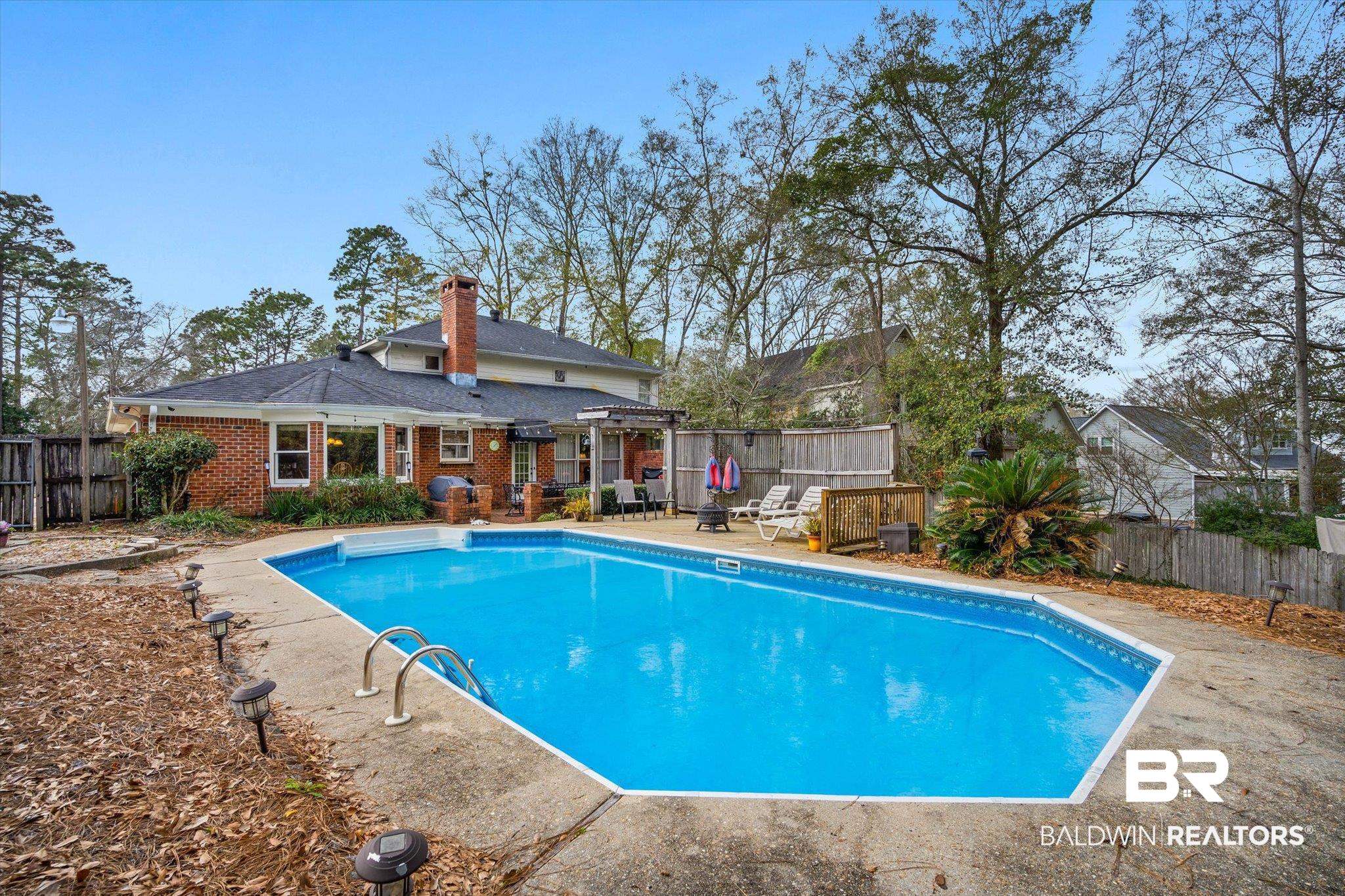 1517 Ridgeland Road East Mobile, AL 36695 - Photo 32 of 39 View of pool with a fenced backyard and a patio