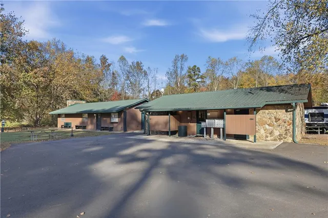 a view of a house with a outdoor space
