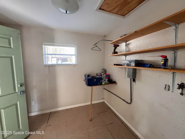 a room with furniture