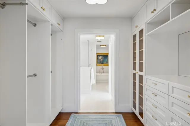 a view of closet area