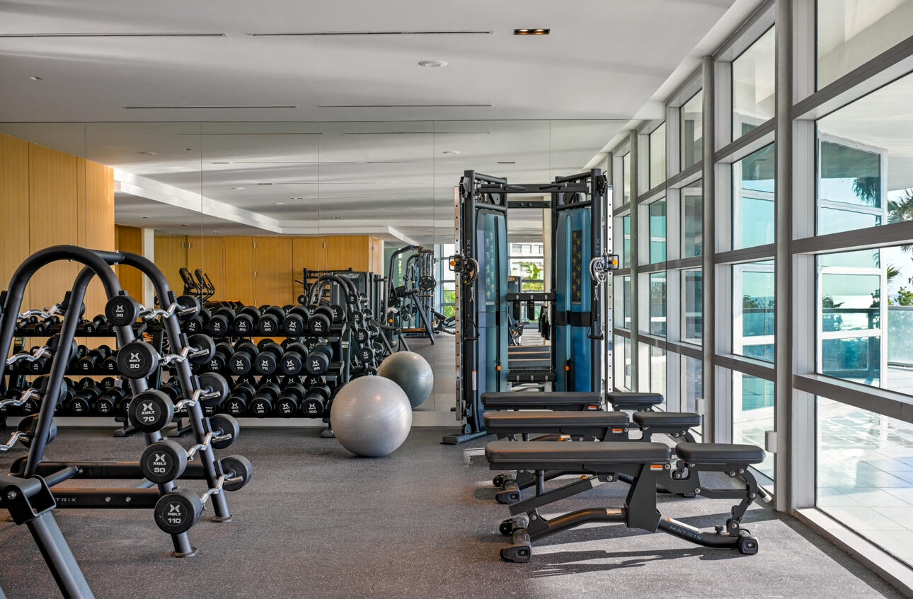 3100 North Ocean Drive, Unit P705 Riviera Beach, FL 33404 - Photo 62 of 98 a view of a room with gym equipment