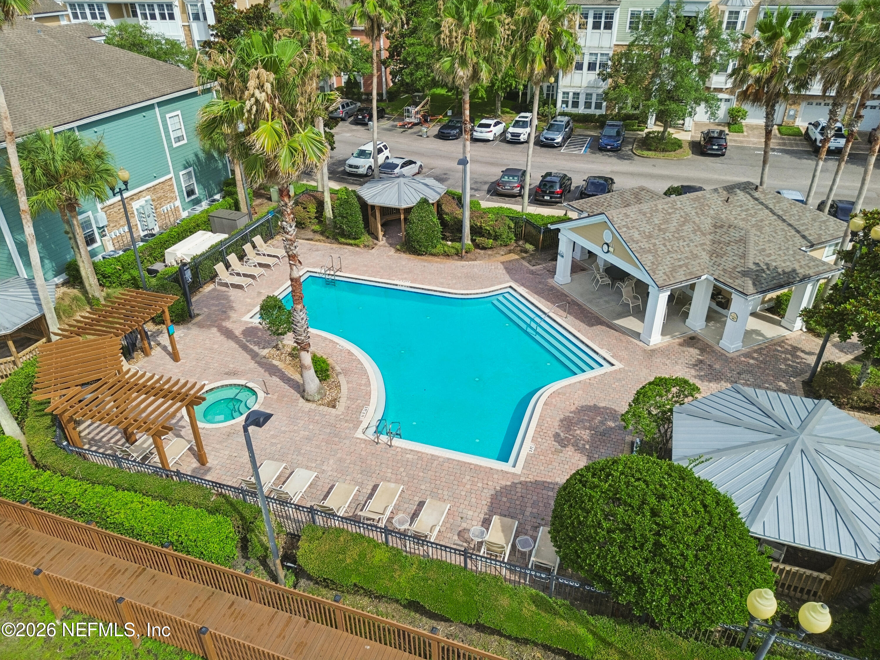 8550 Touchton Road, Unit 511 Jacksonville, FL 32216 - Photo 41 of 63 an aerial view of a house with garden space and street view