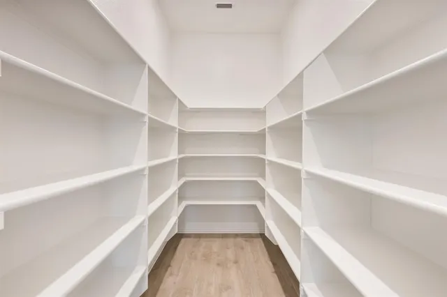 a view of a walk in closet