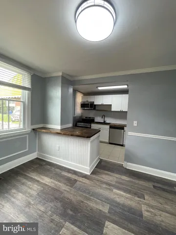 a view of kitchen and window