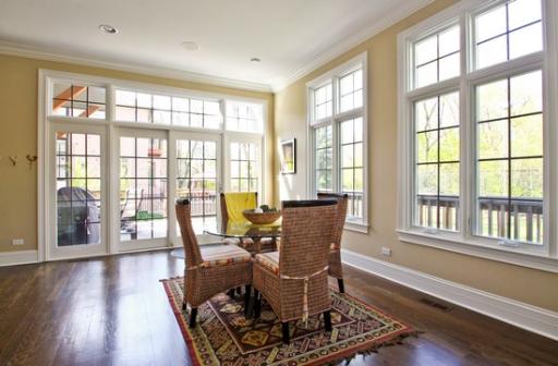 2360 Greenview Road Northbrook, IL 60062 - Photo 4 of 12 a view of a dining room with furniture window and wooden floor