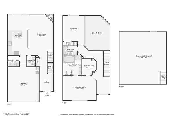 $3,250 | 11138 Alpine Lane, Orland Park, IL 60467