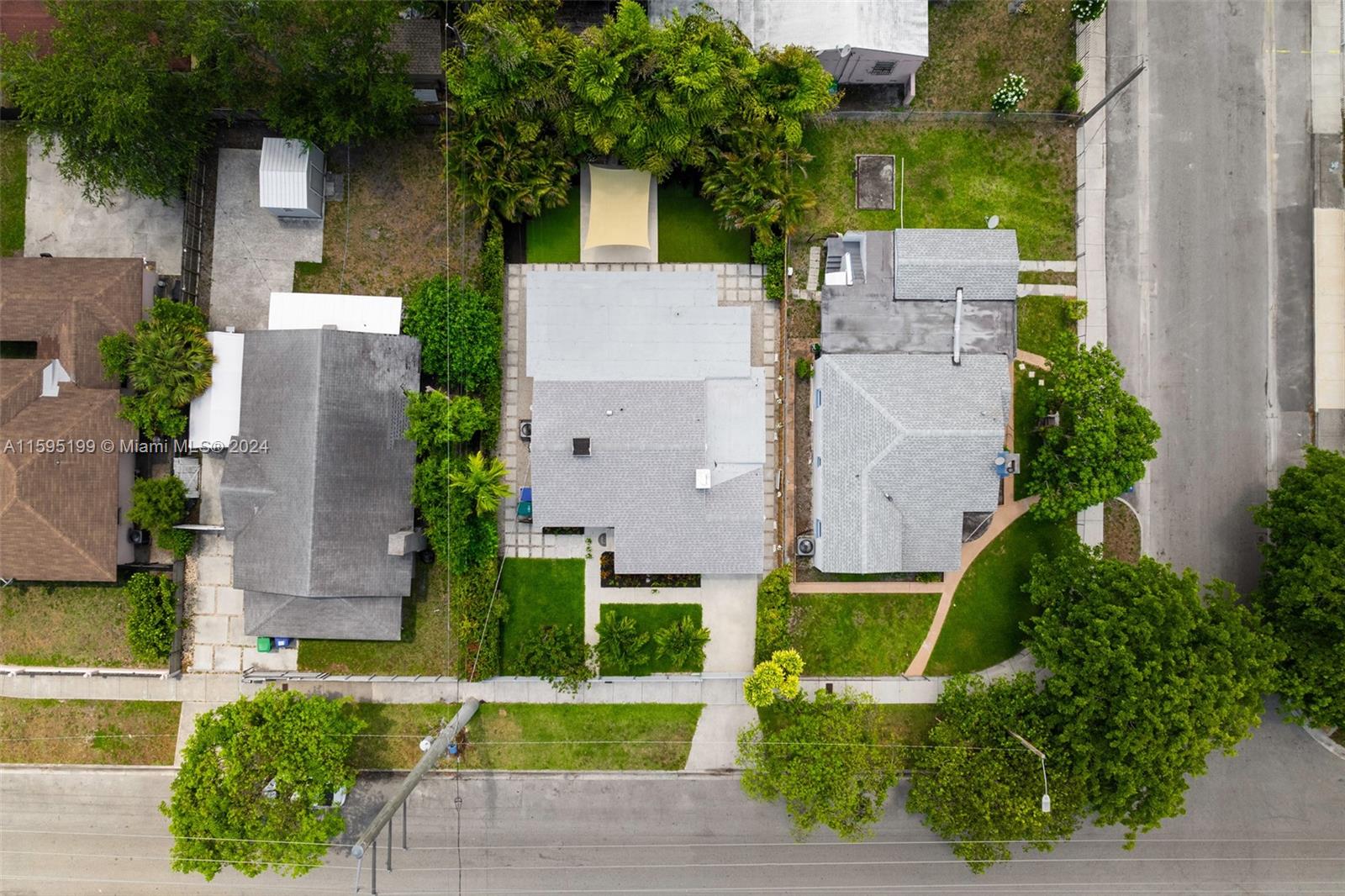 4420 Northwest 3rd Avenue Miami, FL 33127 - Photo 29 of 36 an aerial view of a house with a garden and plants