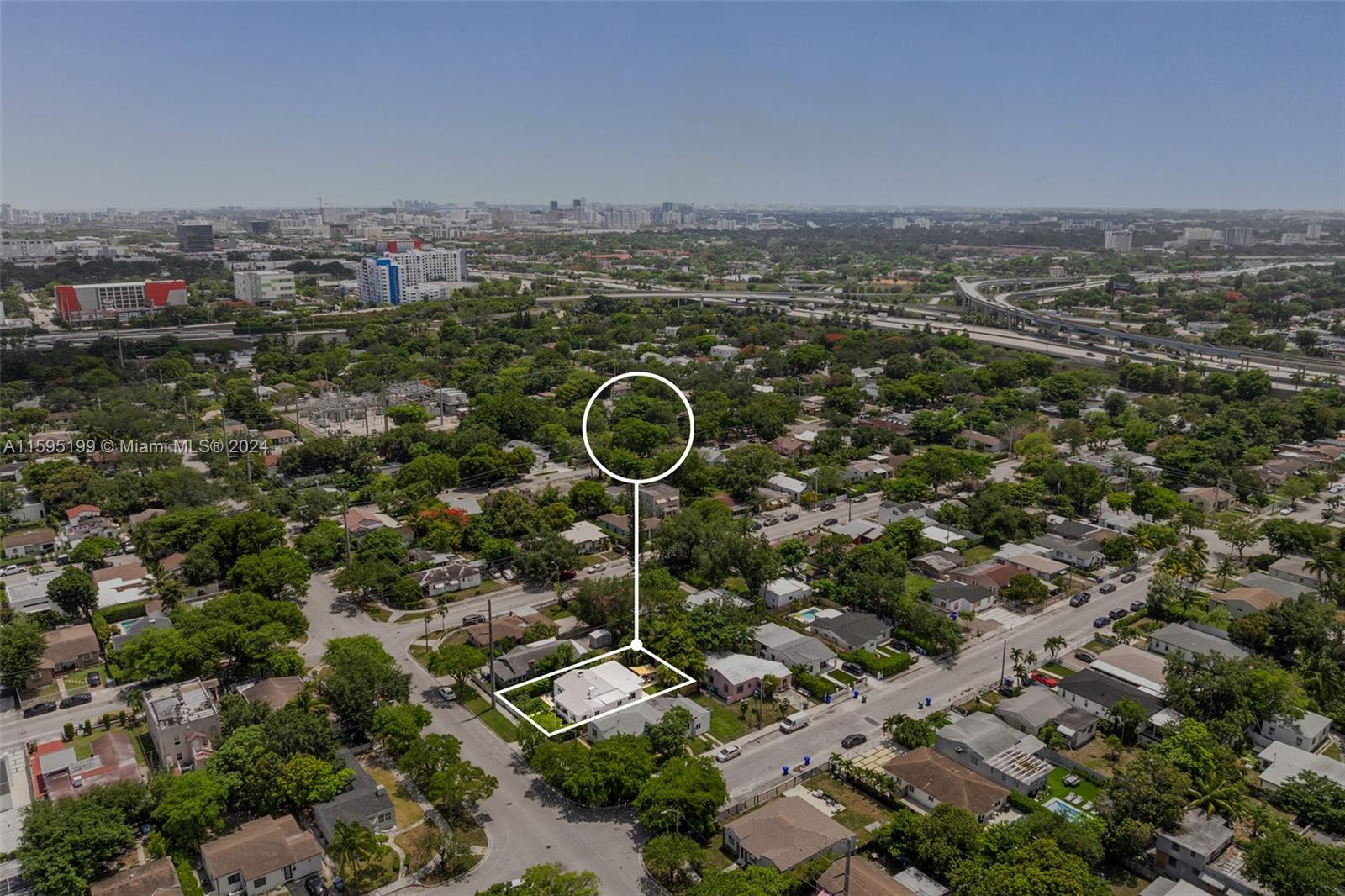4420 Northwest 3rd Avenue Miami, FL 33127 - Photo 32 of 36 an aerial view of a house with a yard