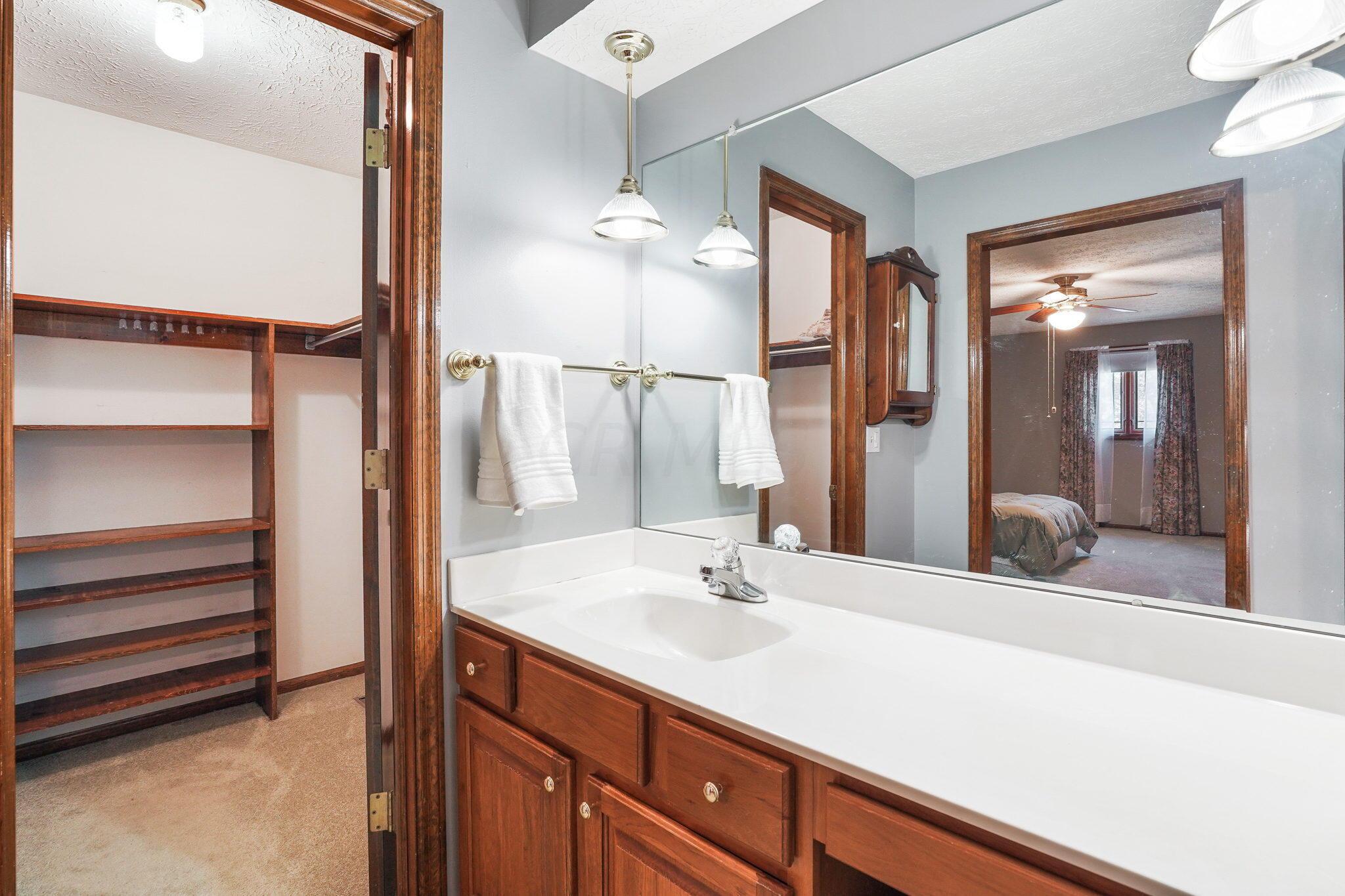 1180 Chatham Ridge Road Westerville, OH 43081 - Photo 44 of 69 Large Vanity leading into large main closet