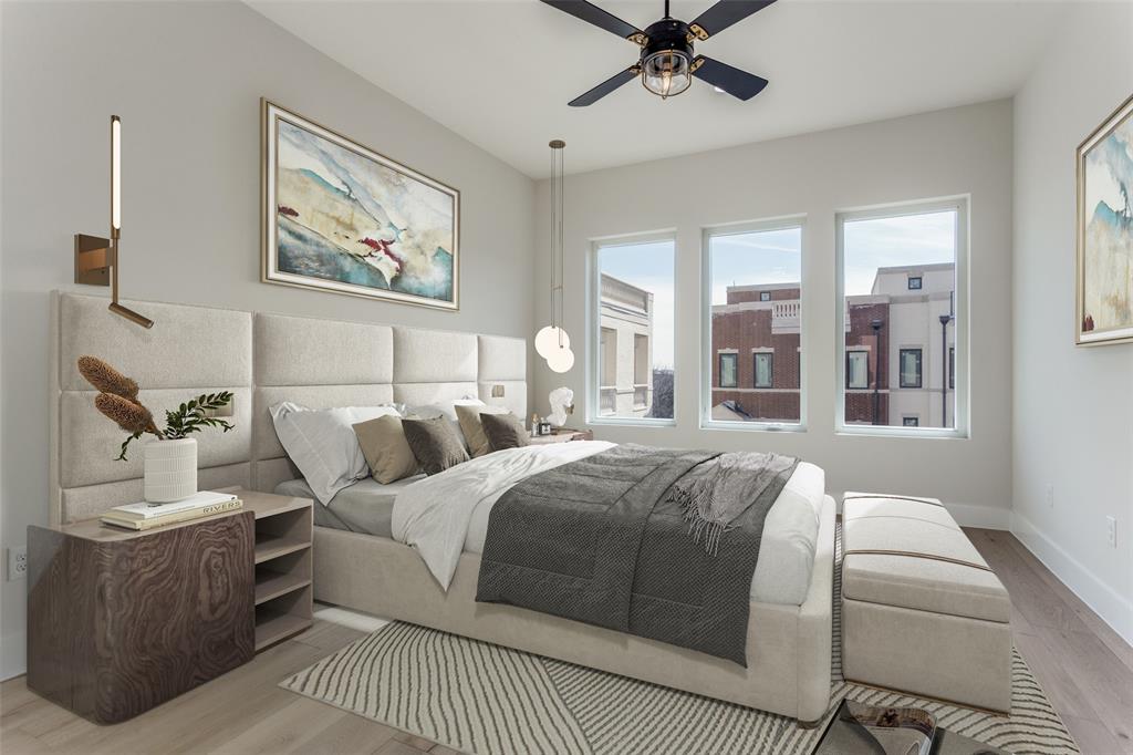 250 East Dallas Road, Unit 112 Grapevine, TX 76051 - Photo 14 of 33 a bedroom with a large bed and a window