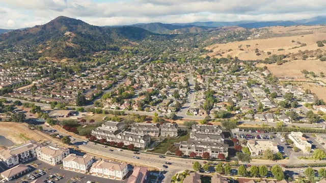 view of city and mountain