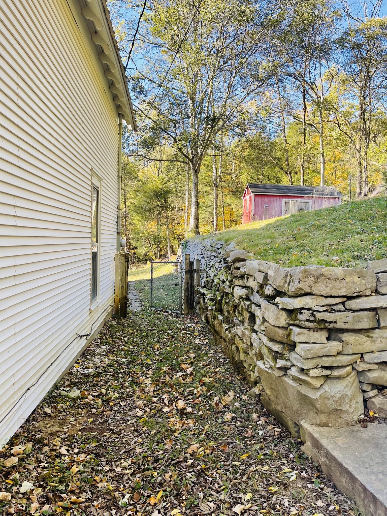 830 Red Hill Road Normandy, TN 37360 - Photo 6 of 56 a view of a yard with plants and wooden fence