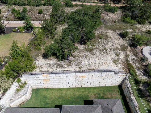 a view of backyard with green space