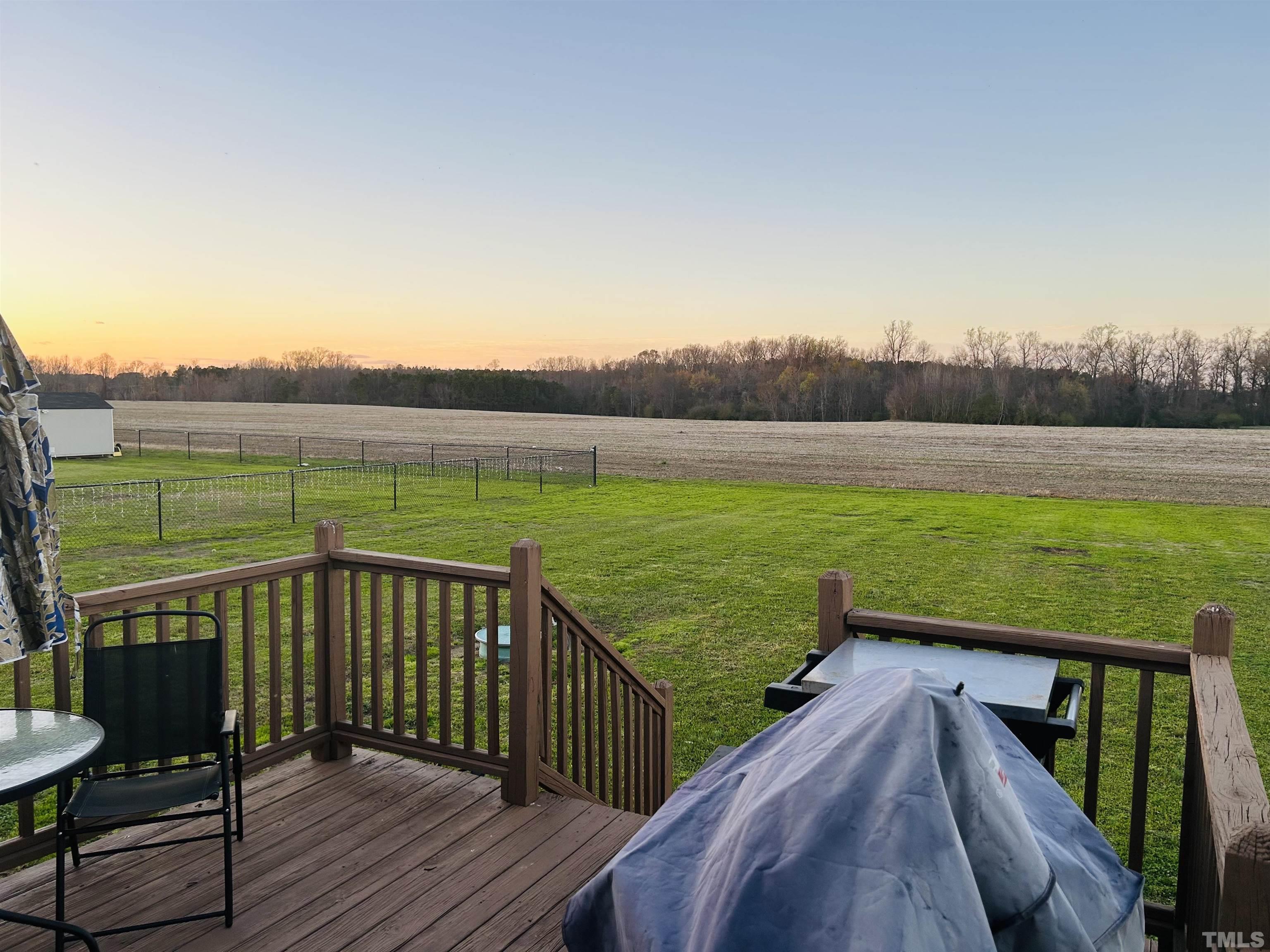 5524 Scuppernong Road Wilson, NC 27893 - Photo 10 of 37 a view of a deck with a garden