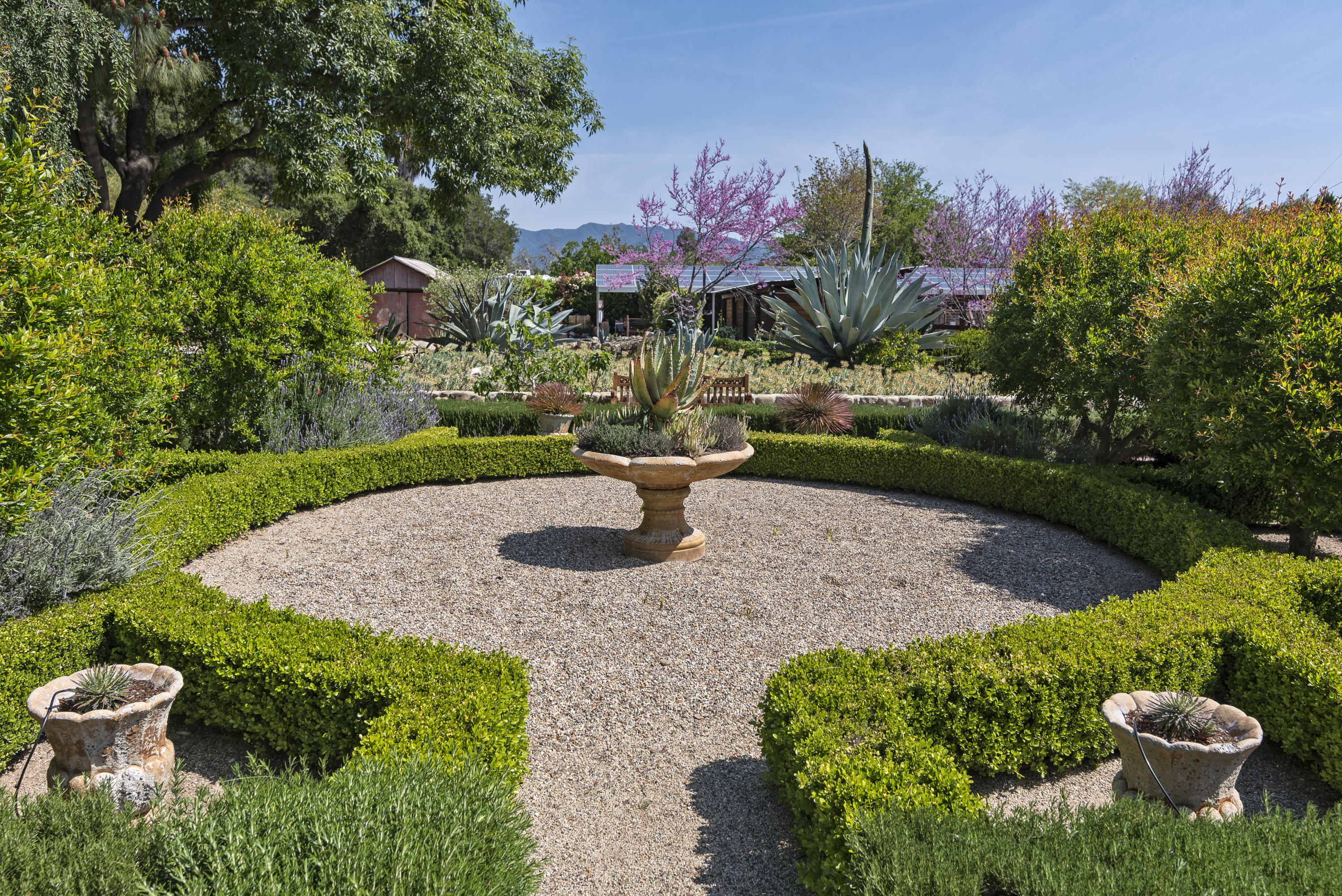 129 Grapevine Road Oak View, CA 93022 - Photo 4 of 24 a view of a backyard with plants and a garden