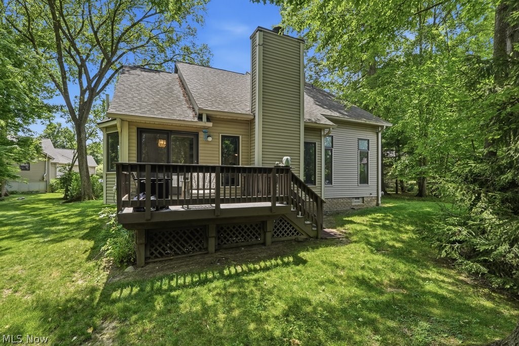 2323 Call Road Stow, OH 44224 - Photo 3 of 42 Rear exterior with a spacious wood deck.
