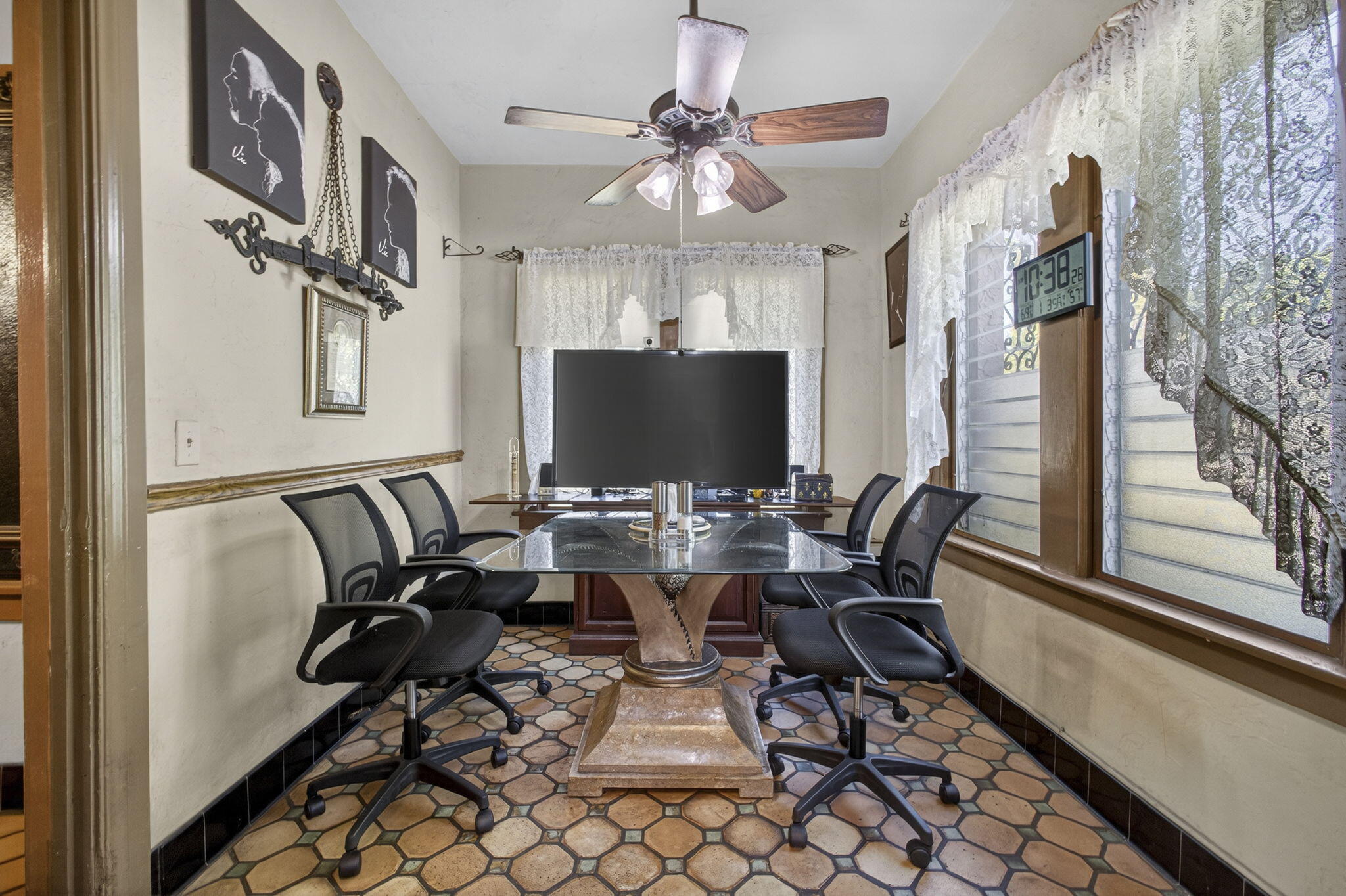 445 29th Street West Palm Beach, FL 33407 - Photo 24 of 61 a view of a dining room with furniture window and wooden floor