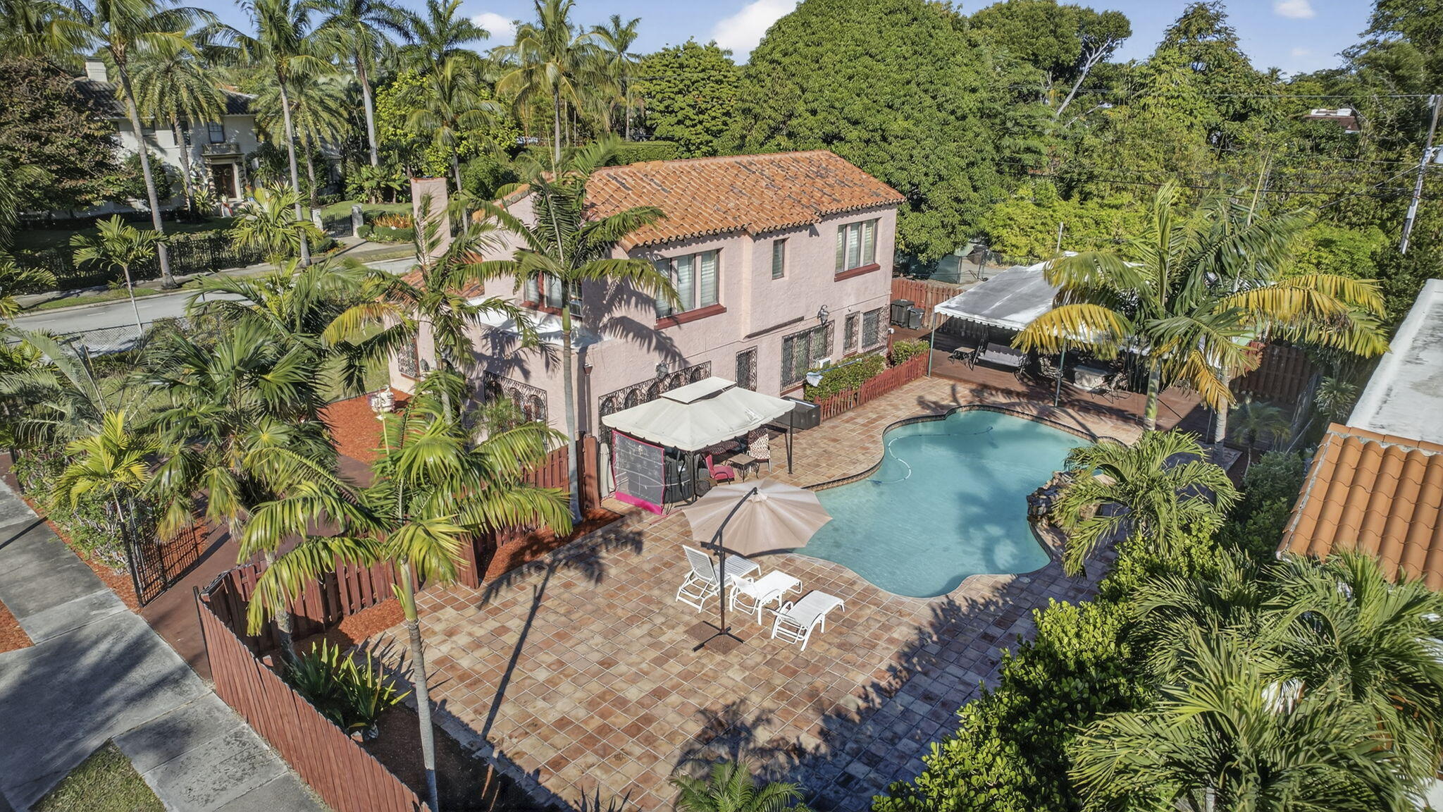 445 29th Street West Palm Beach, FL 33407 - Photo 46 of 61 an aerial view of a house with outdoor space