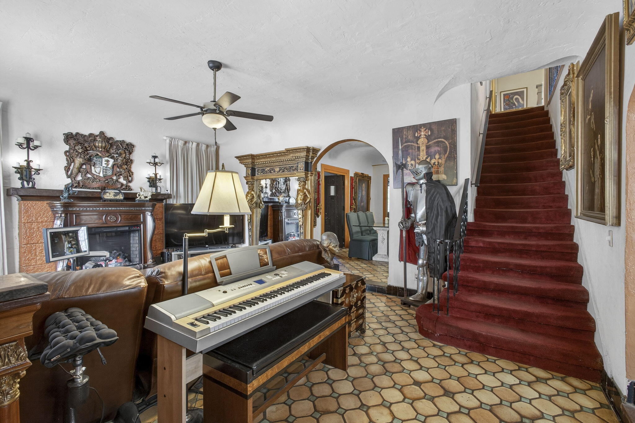 445 29th Street West Palm Beach, FL 33407 - Photo 7 of 61 a view of entryway and hall with wooden floor