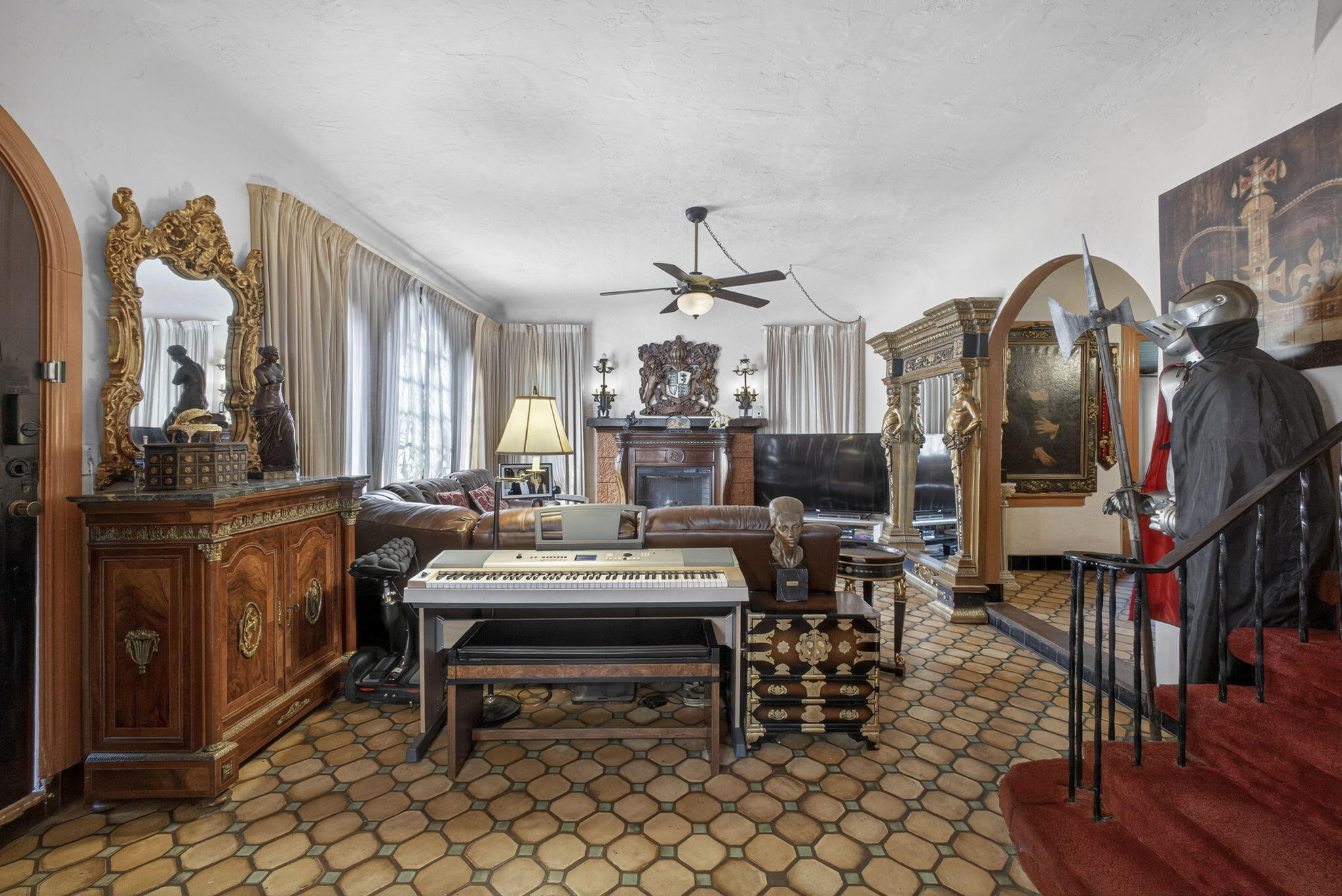 445 29th Street West Palm Beach, FL 33407 - Photo 8 of 61 a view of a dining room with furniture wooden floor and chandelier