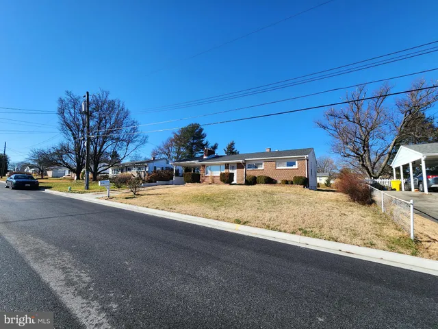 a view of road with a building