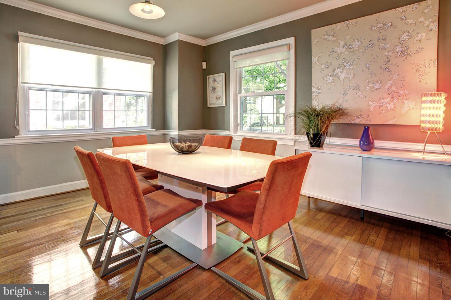 4312 Reno Road Northwest Washington, DC 20008 - Photo 10 of 29 a view of a dining room with furniture window and outside view