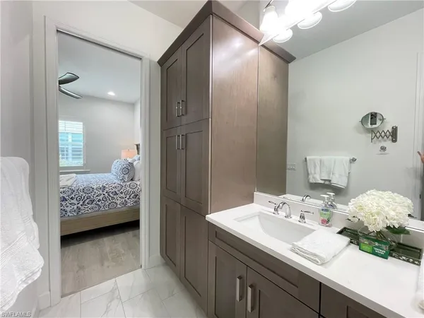 view of a room with wooden floor