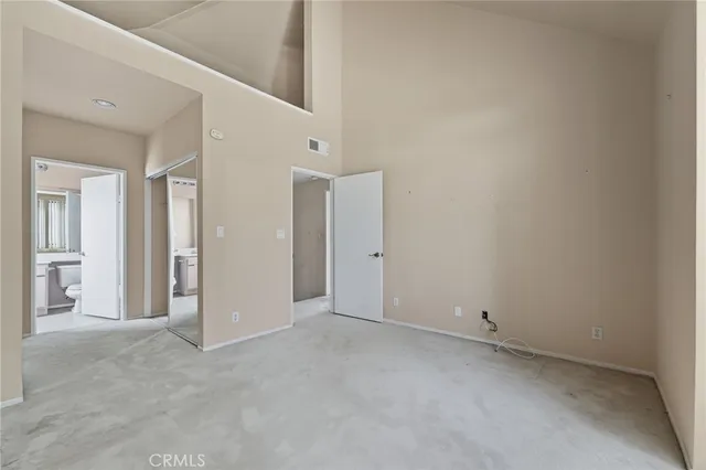 a view of an empty room