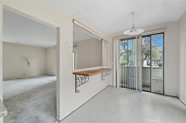 a view of a hallway with entryway