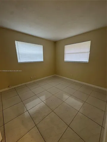 a view of room and garage