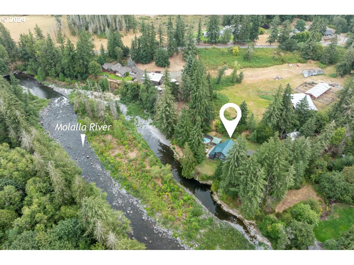 36155 South Megan Road Molalla, OR 97038 - Photo 44 of 46 a view of a lake with a yard