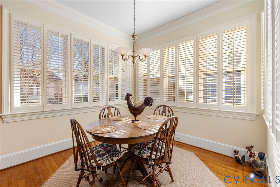 2730 Live Oak Lane Midlothian, VA 23113 - Photo 21 of 31 Sunny Dining area off kitchen with plantation shut
