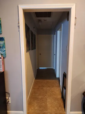 a view of an entryway door