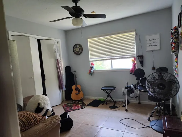 a room with furniture and a window