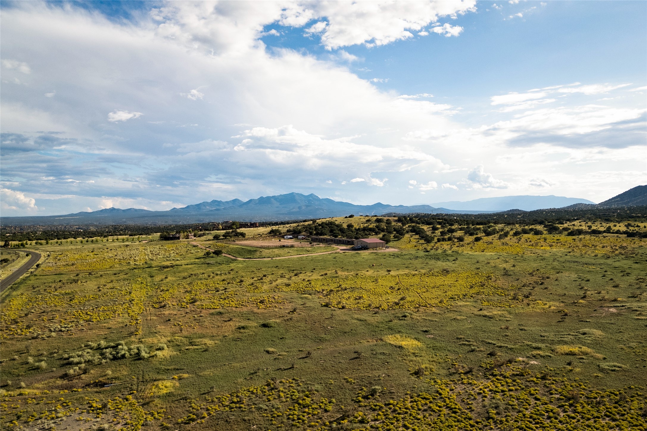 37 Rancho Alegre Road Santa Fe, NM 87508 - Photo 65 of 69 Aerial View of Ortiz Mountains & Equestrian Center