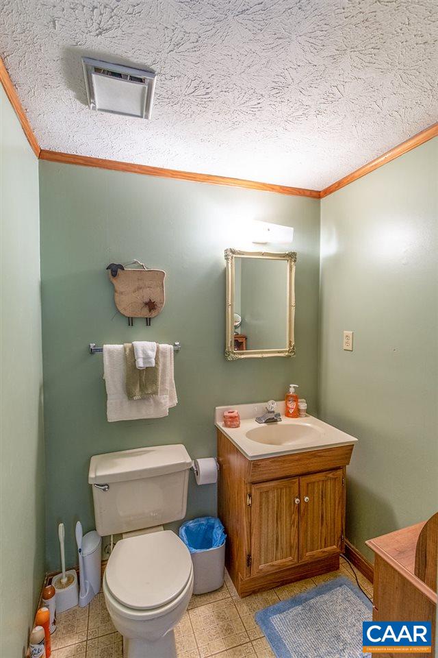 7219 Amicus Road Ruckersville, VA 22968 - Photo 33 of 35 a bathroom with a toilet a sink and mirror