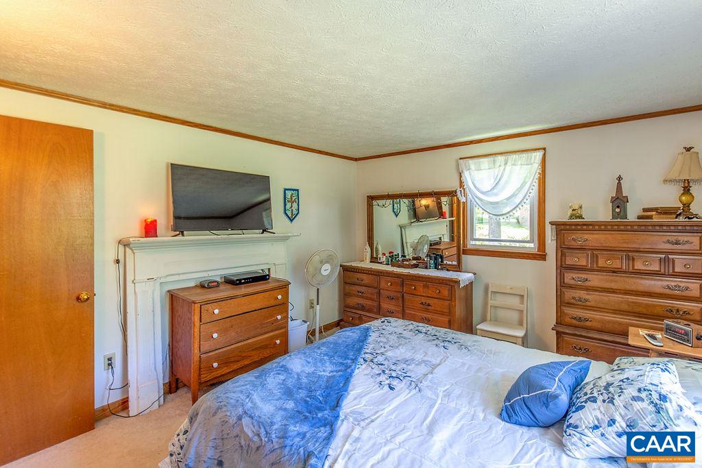 7219 Amicus Road Ruckersville, VA 22968 - Photo 34 of 35 a bedroom with a bed and wooden floor