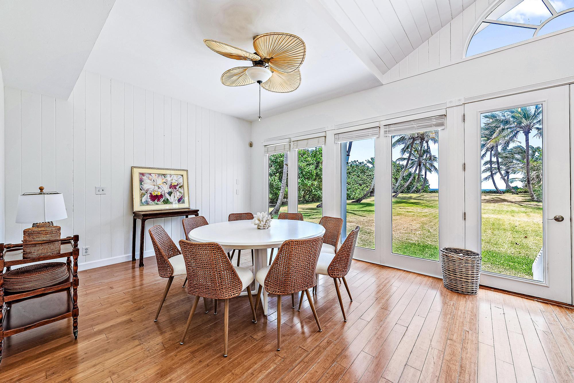 5 North Beach Road Jupiter Island, FL 33455 - Photo 12 of 33 a view of a dining room with furniture window and outside view