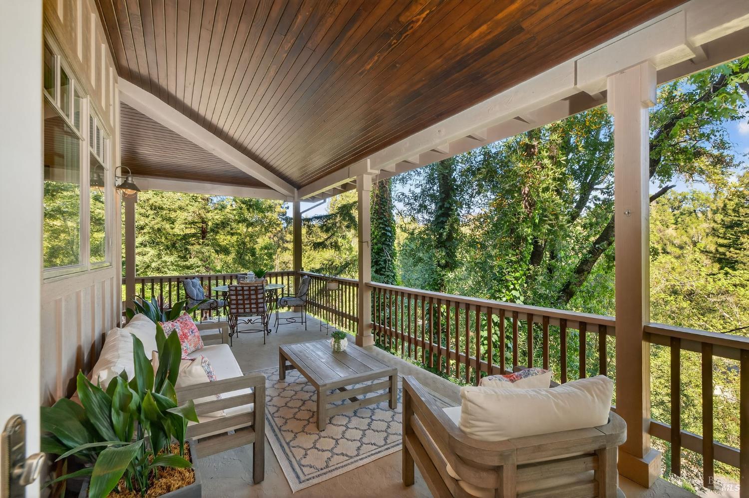 3425 Redwood Road Napa, CA 94558 - Photo 14 of 38 a view of a chair and table in the balcony