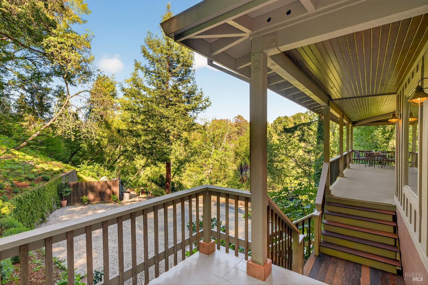 3425 Redwood Road Napa, CA 94558 - Photo 35 of 38 a view of a balcony with wooden floor