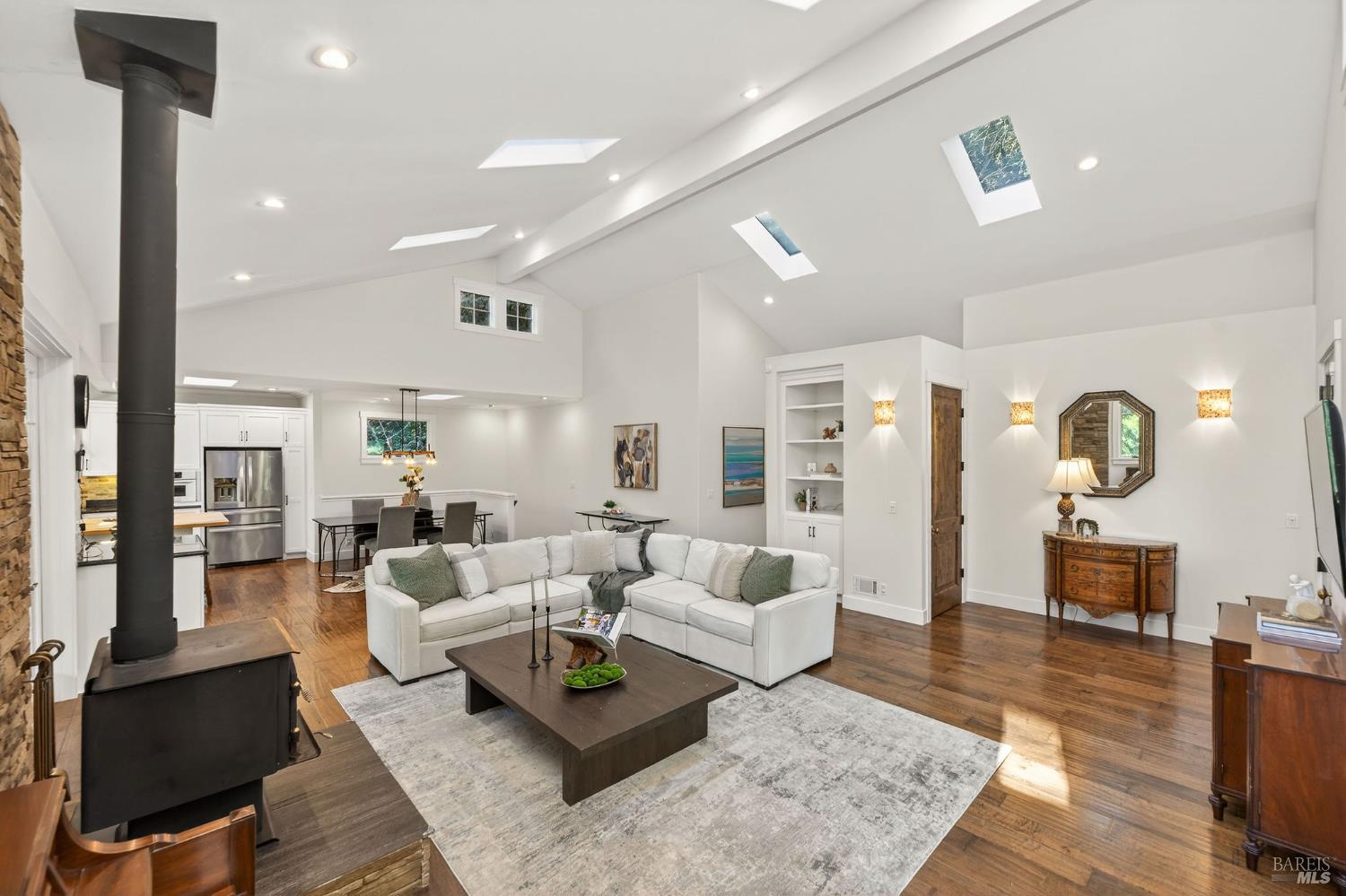 3425 Redwood Road Napa, CA 94558 - Photo 7 of 38 a living room with furniture and a wooden floor