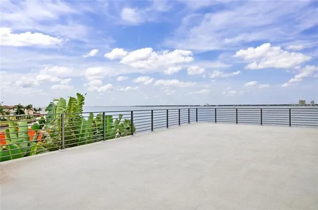 a view of balcony with city view